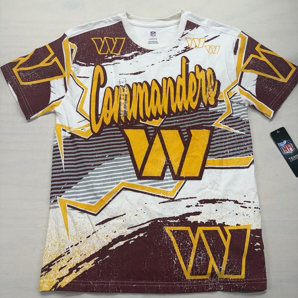 Washington Commanders Youth L 14/16 Make Noise Graphic T-Shirt NFL NWT